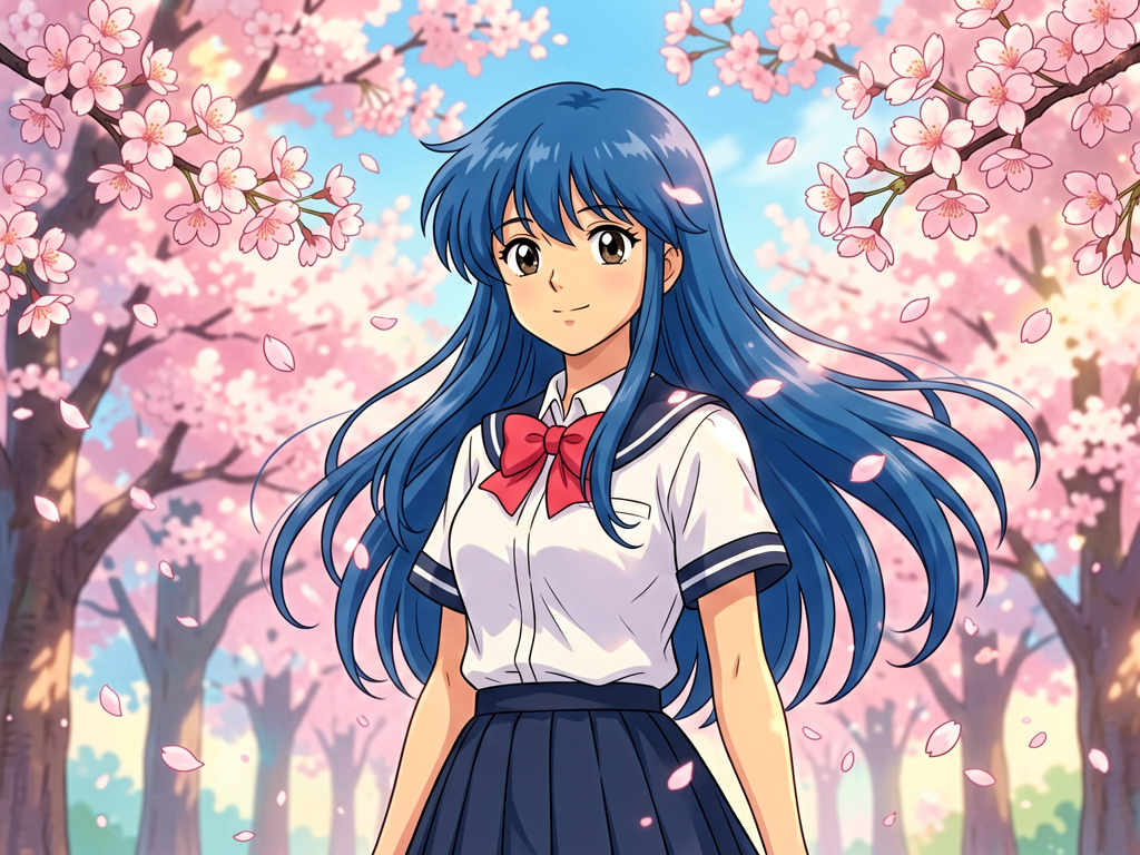 Anime style — Japanese cel-shaded character illustration