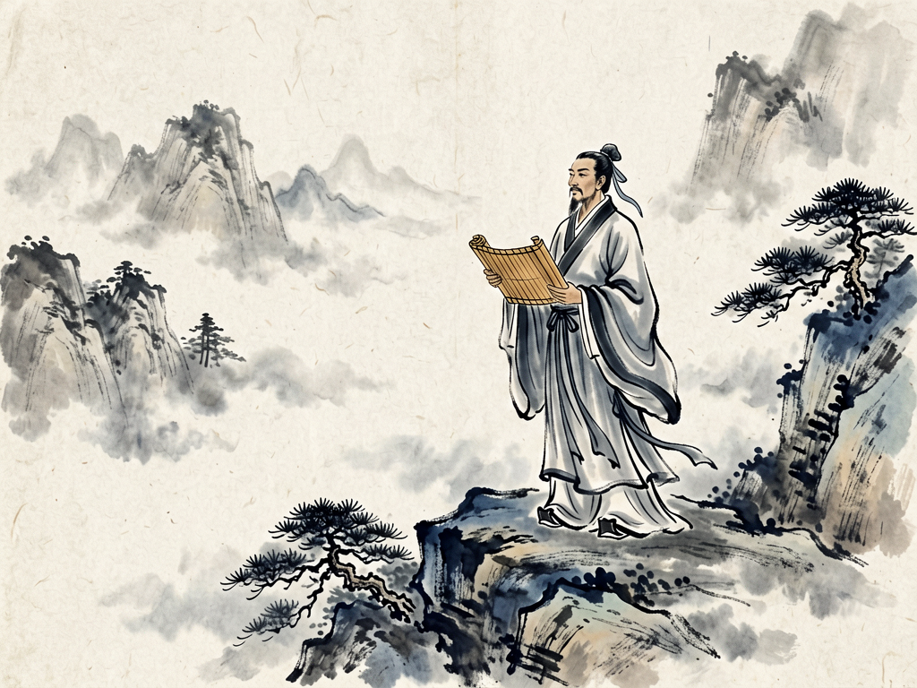 Ink wash style — Chinese shui-mo brush painting